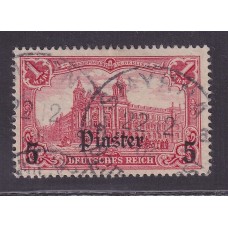 ALEMANIA COLONIAS OFICINA EN TURQUIA 1905 Yv 37 MUY LINDO SELLO USADO 40 EUROS